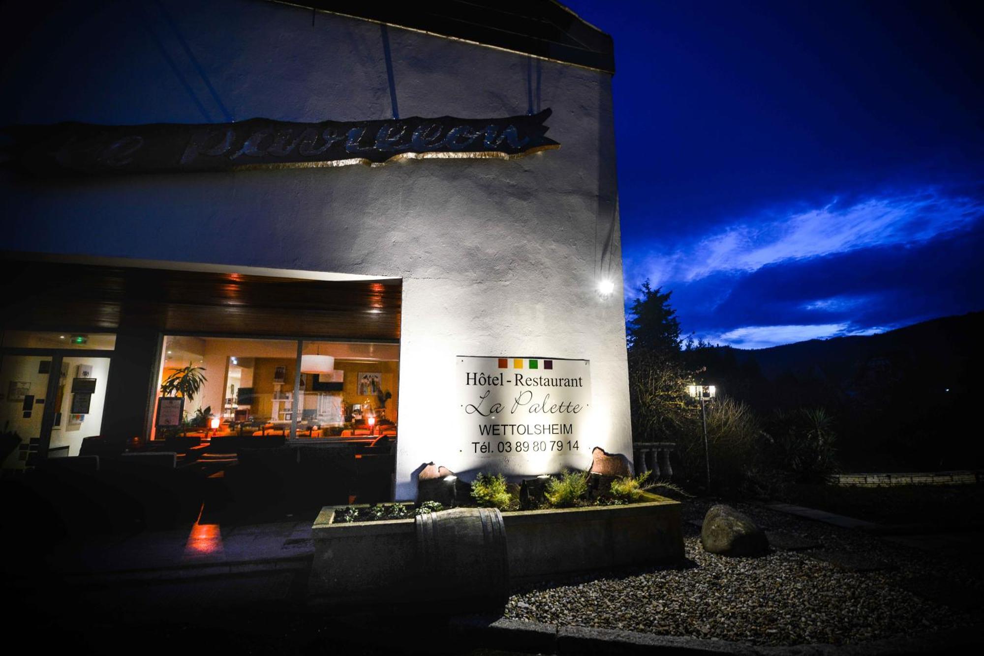 Hotel Restaurant Logis La Palette Wettolsheim Exterior photo